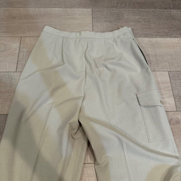 TALBOTS WOMENS SIZE 10 TAN WIDE LEG PANTS STRETCH - Picture 9 of 9